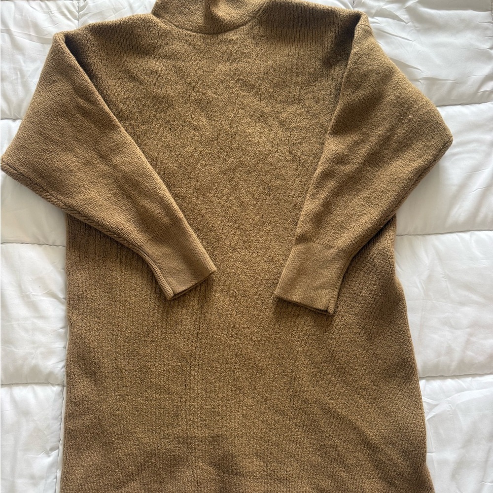 Babaton Tan Cowl Neck Sweater
